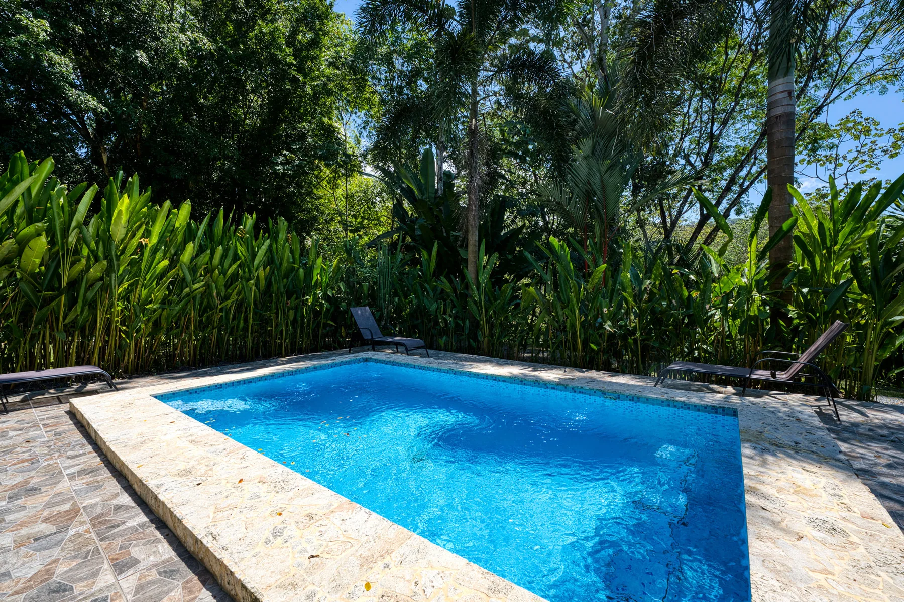 The saltwater pool